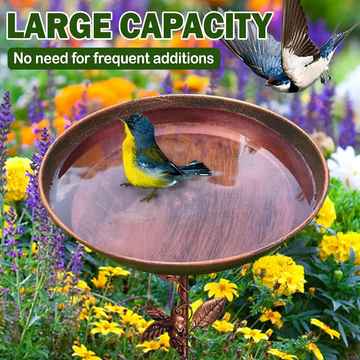 Elegante Vogeltränke