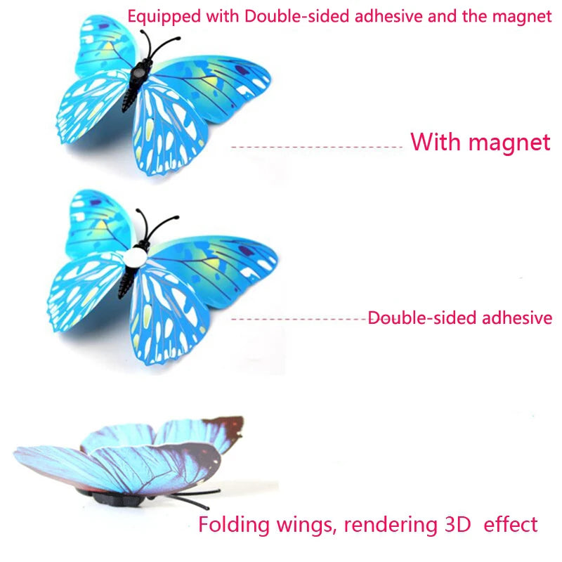 3D-Schmetterlings-Wandaufklebern