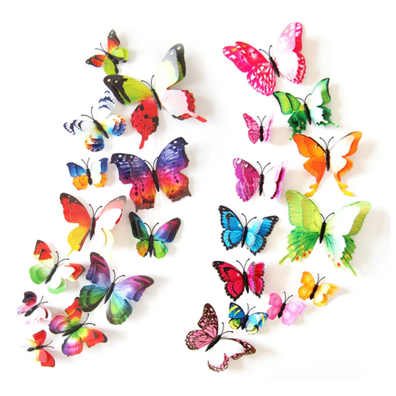 3D-Schmetterlings-Wandaufklebern