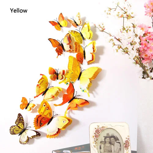 3D-Schmetterlings-Wandaufklebern