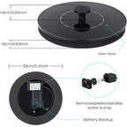 Solarbetriebener Wasserspringbrunnen