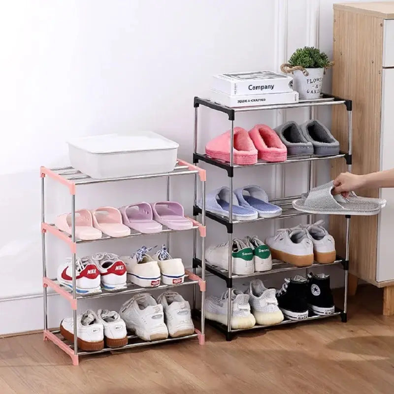 Praktisches Schuhregal mit 3-4 Ebenen