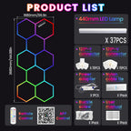 Smart RGB Hexagonal Panels