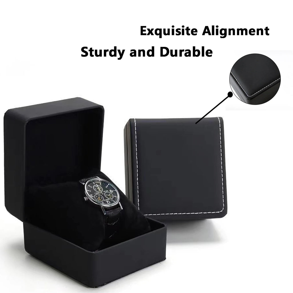 Elegante schwarze Uhrenbox