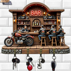 Stilvolle Motorrad-Schlüsselablage