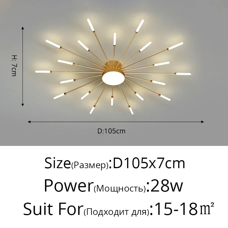 Elegante LED-Deckenleuchte