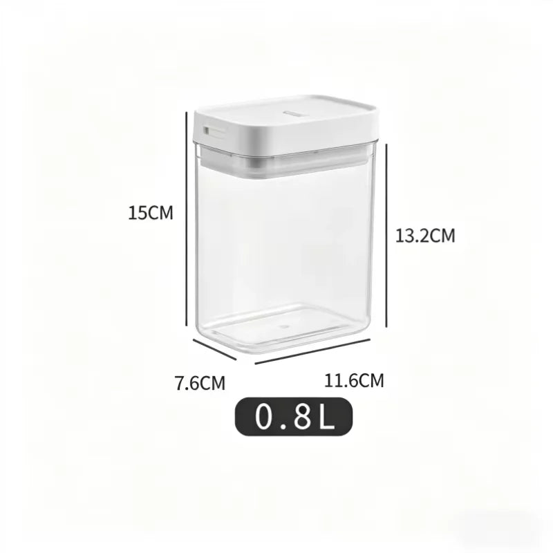 Transparenter Lagerbehälter