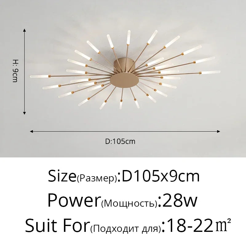 Elegante LED-Deckenleuchte
