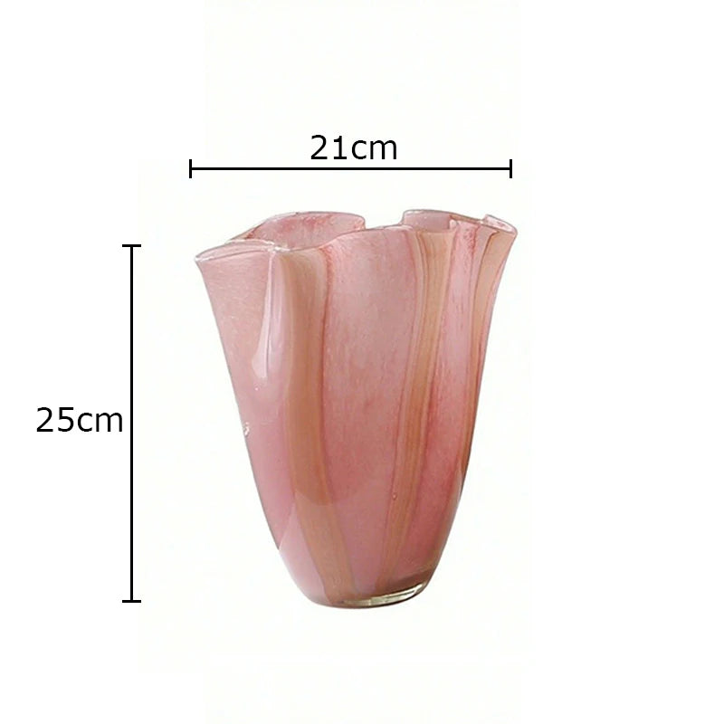 Orange Pink Gradient Glases Vase