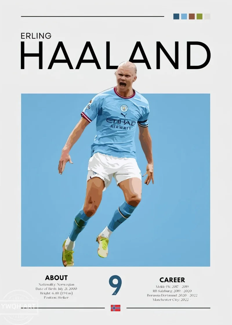 Modernes Fußball-Poster