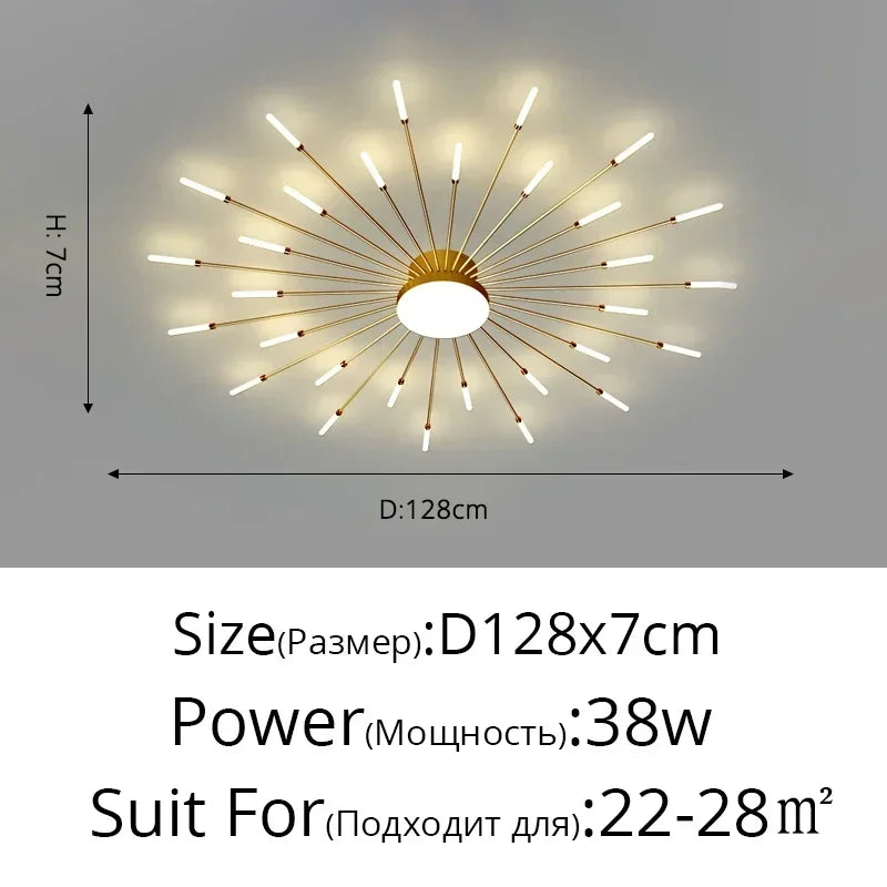 Elegante LED-Deckenleuchte