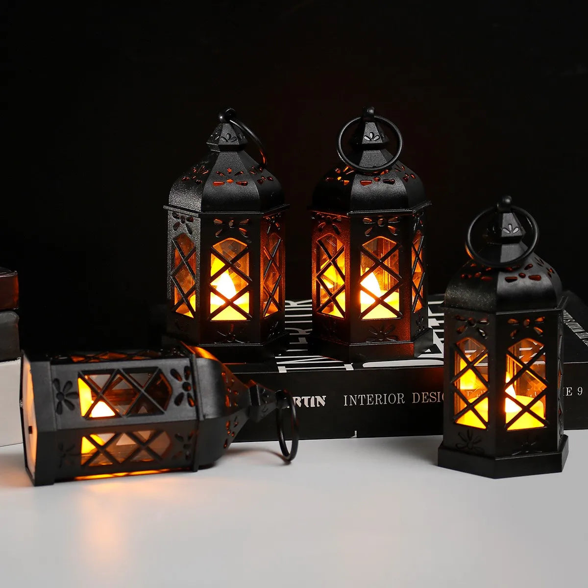 LED-Windlicht mit authentischem Kerzenschein