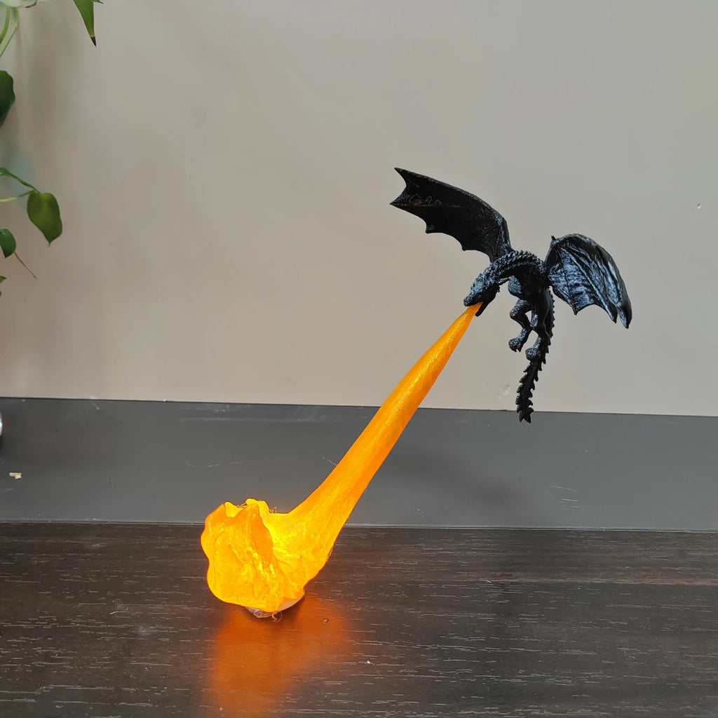 Atemberaubendes 3D-Drachenfiguren-Bücherregal