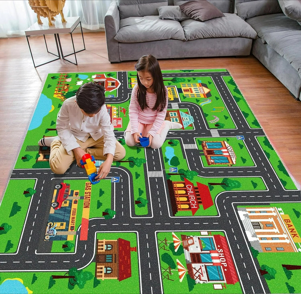 Interaktiver Verkehrsteppich für Kinder