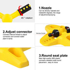 3-Arm Adjustable 360° Auto-Rotating Sprinkler System