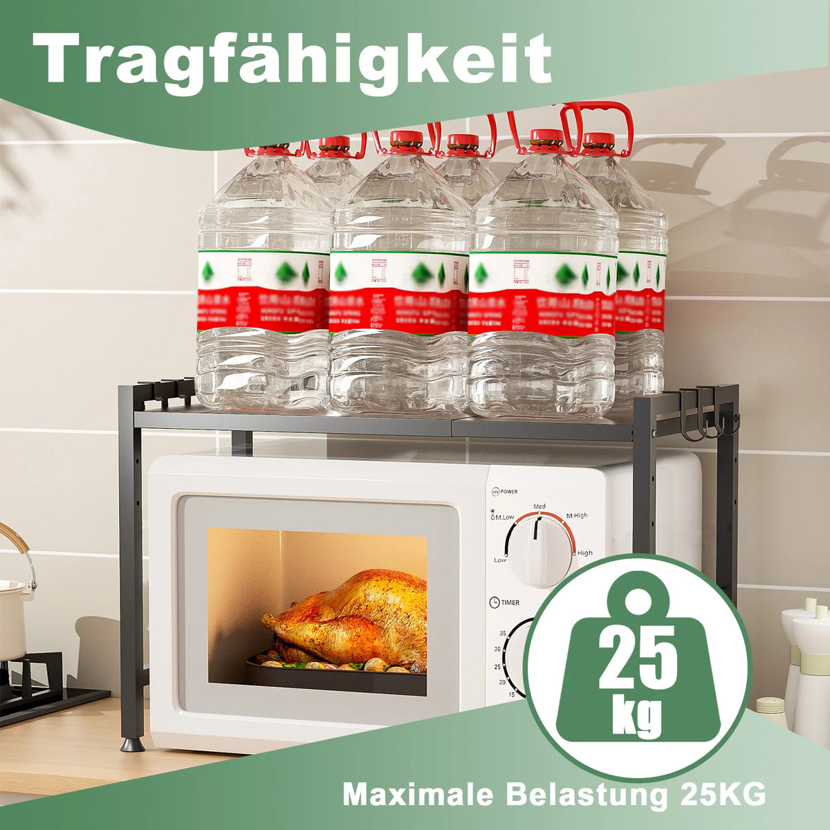 5-stöckiges Küchenregal