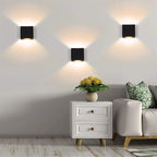 Boxförmige LED-Wandleuchte