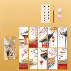 Kreatives Watercolor-Lesezeichen-Set