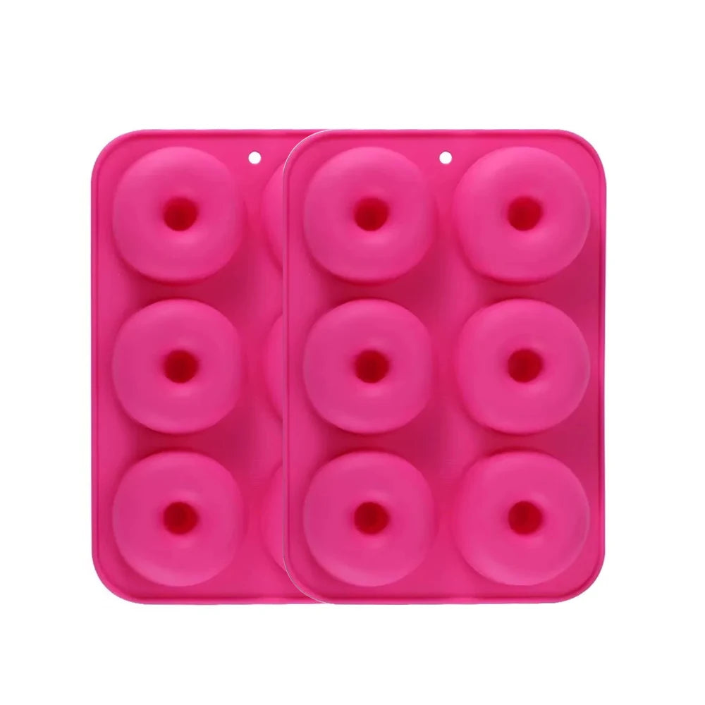 6 Donut-Silikon-Mulden