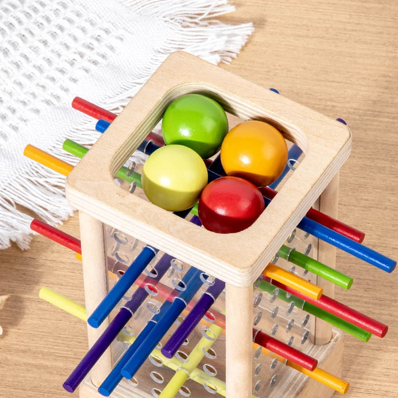 Montessori-inspiriertes Holzspiel