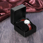 Elegante schwarze Uhrenbox