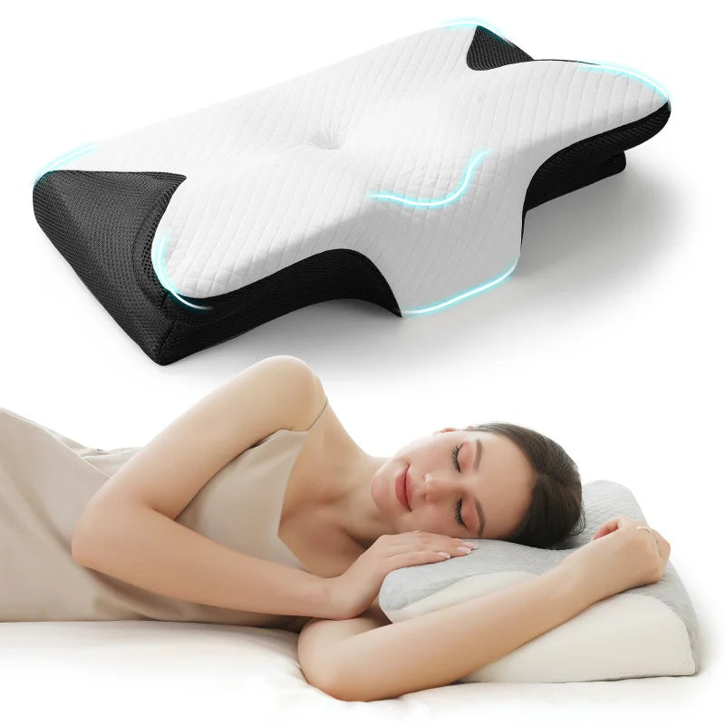 Ergonomisches Memory-Foam-Nackenkissen