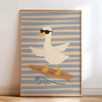 Lustiges Skateboard-Dackel Canvas Print Poster