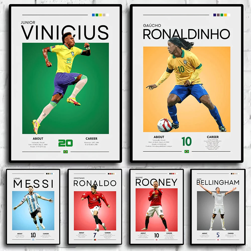Modernes Fußball-Poster
