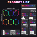 Smart RGB Hexagonal Panels
