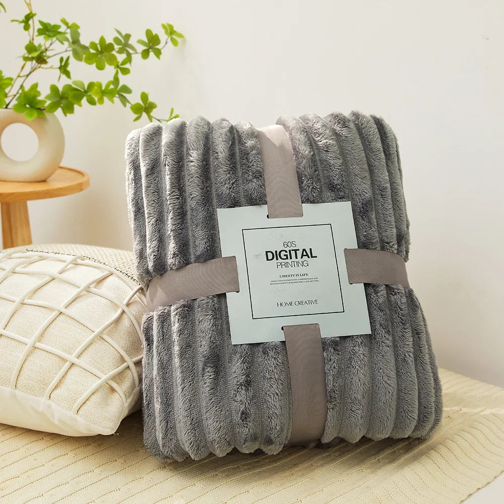 Luxuriöse Flauschige Korallen-Samt-Decke