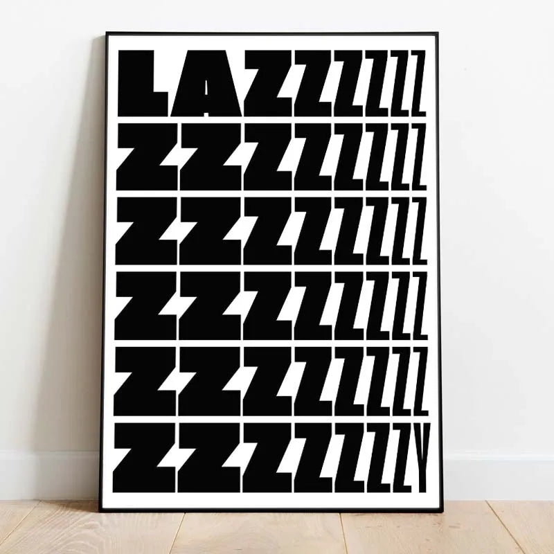 Elegantes schwarzweißes Leinwand-Poster