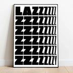 Elegantes schwarzweißes Leinwand-Poster