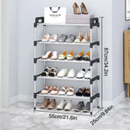 Praktischer Schuhregal mit 3-7 Ebenen