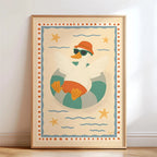 Lustiges Skateboard-Dackel Canvas Print Poster