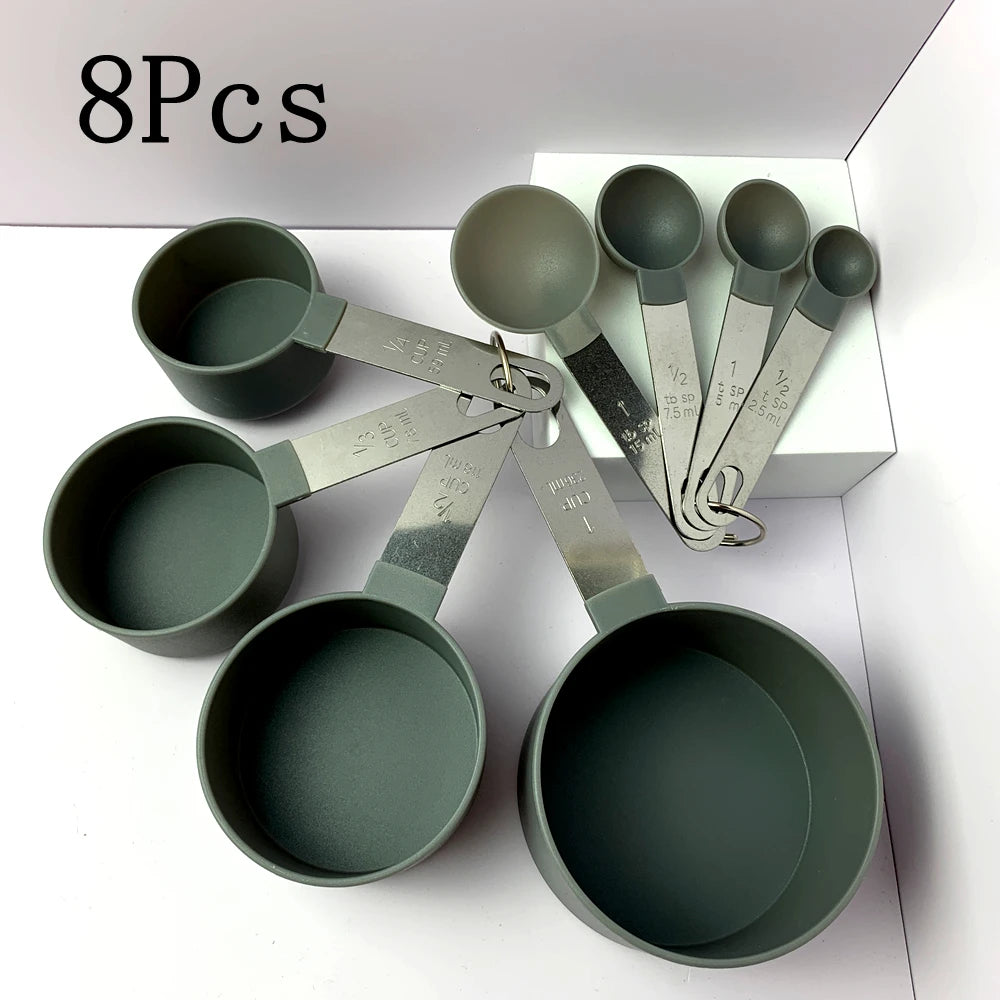 Praktisches 4-teiliges Messbecher- und Messlöffel-Set