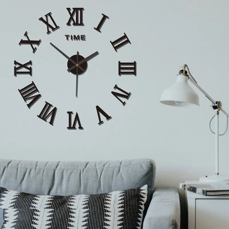 3D Acrylic Wall Clock mit römischen Ziffern