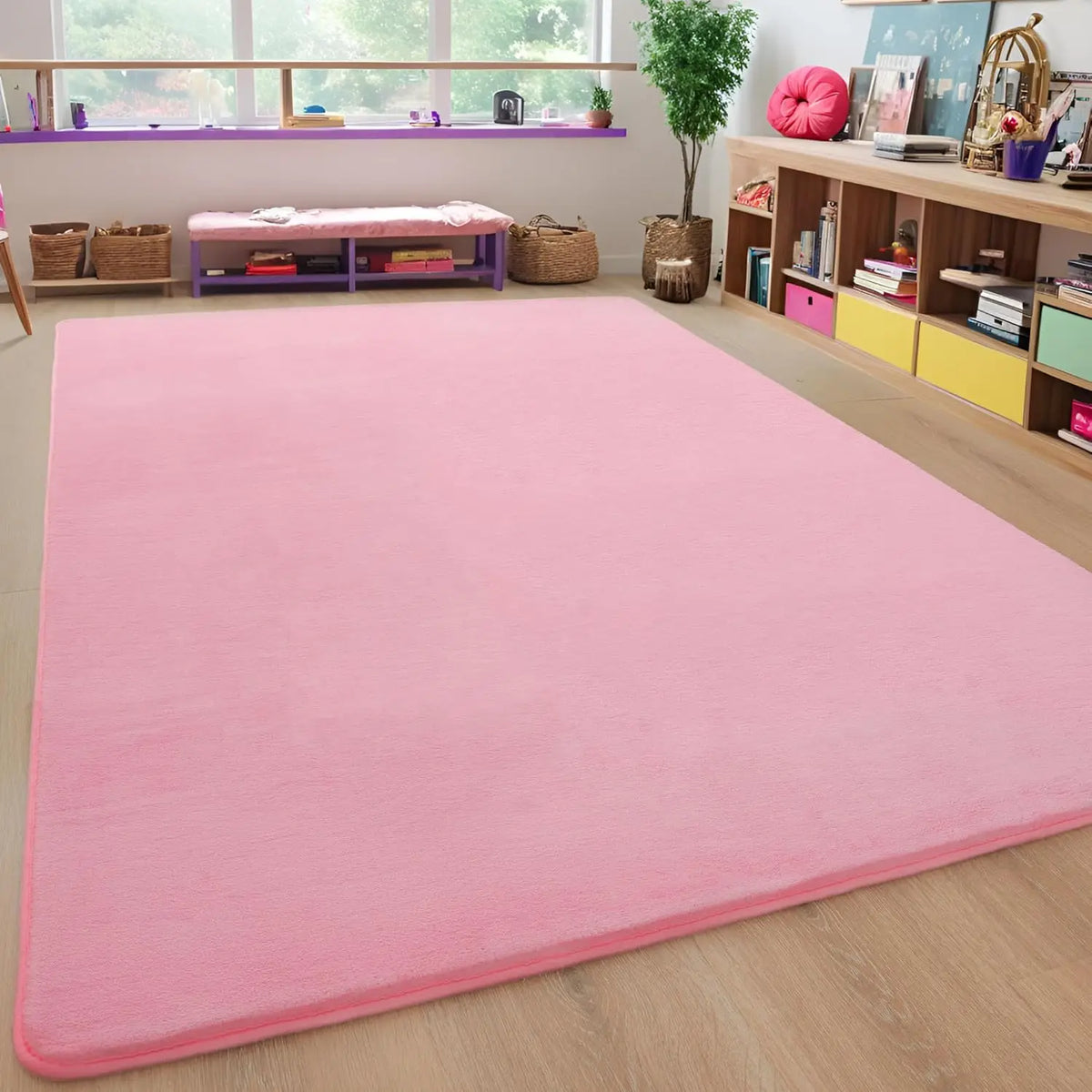 VIKAMA Modern Coral Velvet Teppich