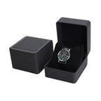 Elegante schwarze Uhrenbox