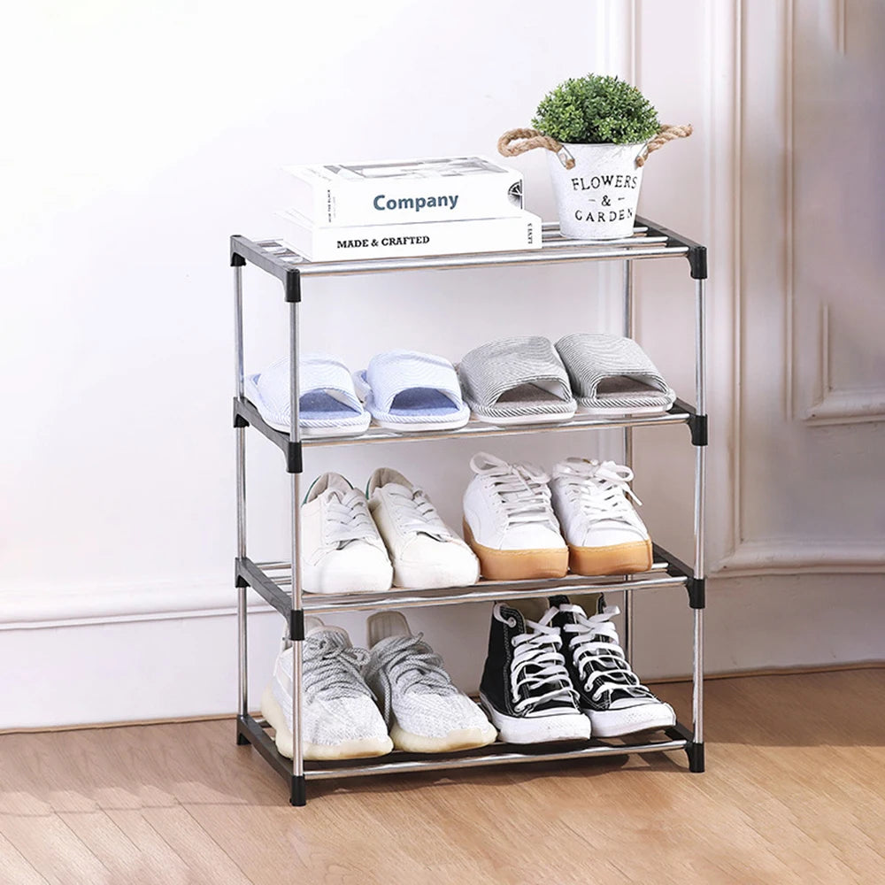 Praktisches Schuhregal mit 3-4 Ebenen