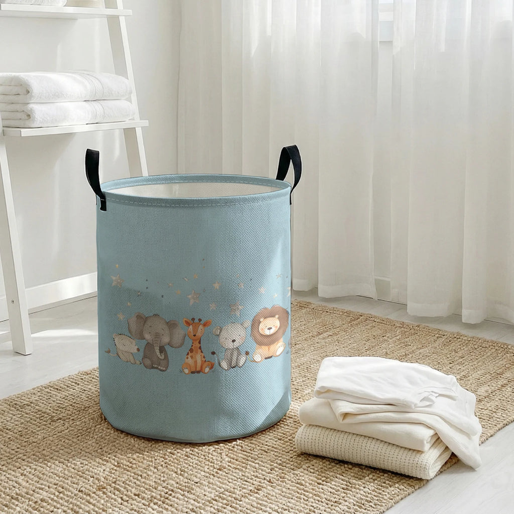 Hochwertige Wäschekorb mit tierischem Design