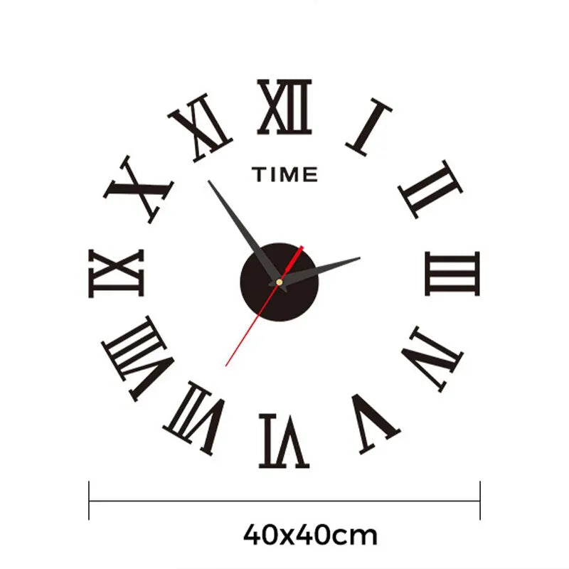 3D Acrylic Wall Clock mit römischen Ziffern