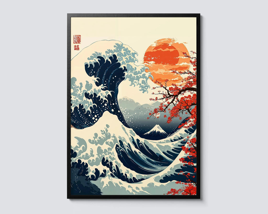 Atemberaubendes japanisches Wandkunst-Poster