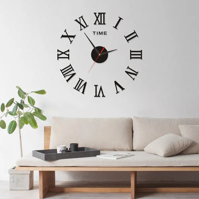 3D Acrylic Wall Clock mit römischen Ziffern