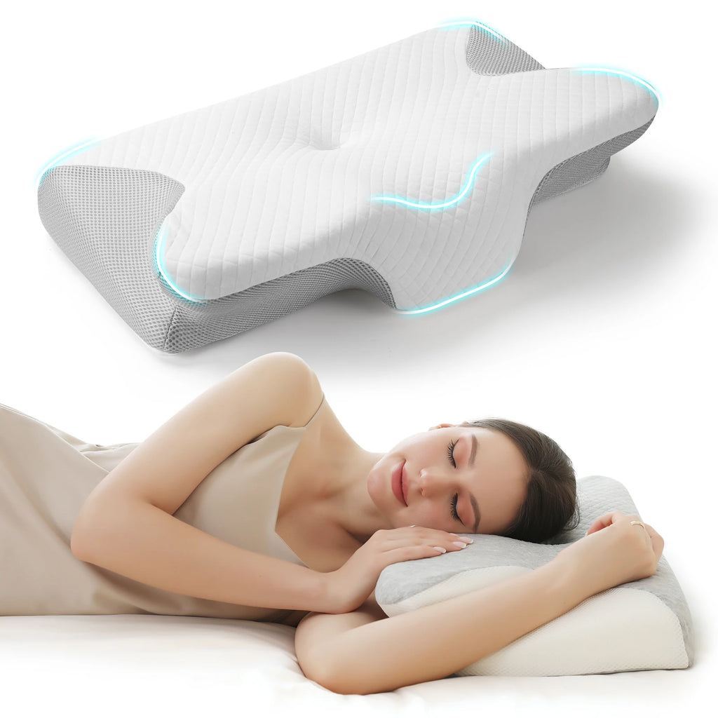 Ergonomisches Memory-Foam-Nackenkissen