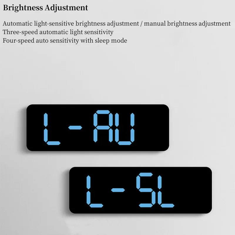 9-Zoll digitale LED-Wanduhr