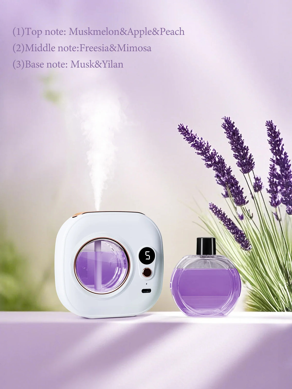 Ultraschall-Aroma-Diffuser mit wiederaufladbarem Akku