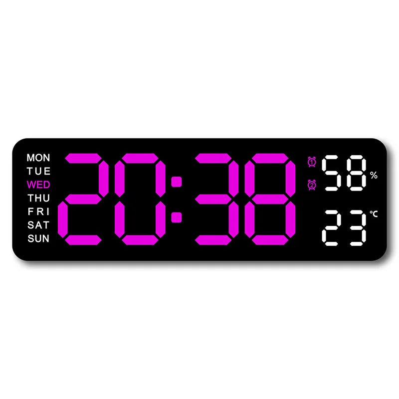 9-Zoll digitale LED-Wanduhr