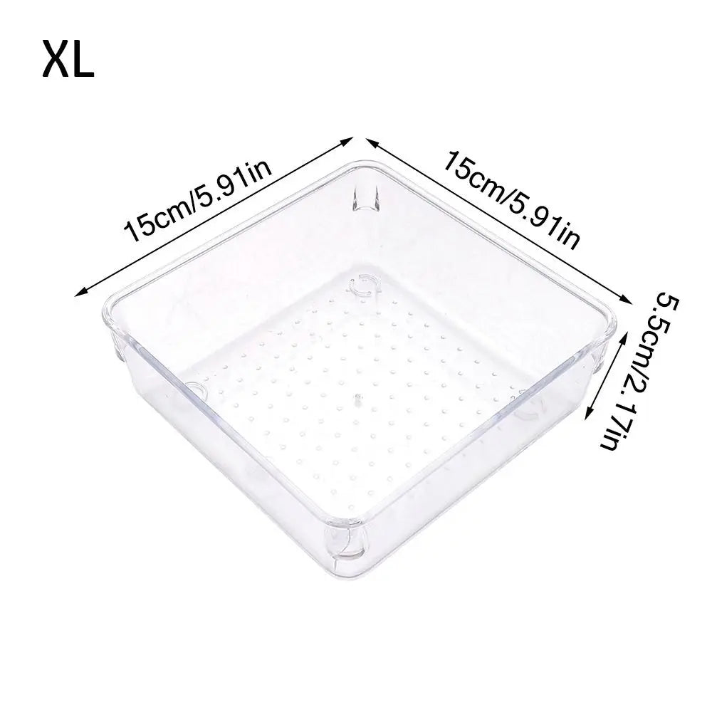 Transparente Desktop-Lagerkiste