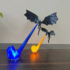 Atemberaubendes 3D-Drachenfiguren-Bücherregal