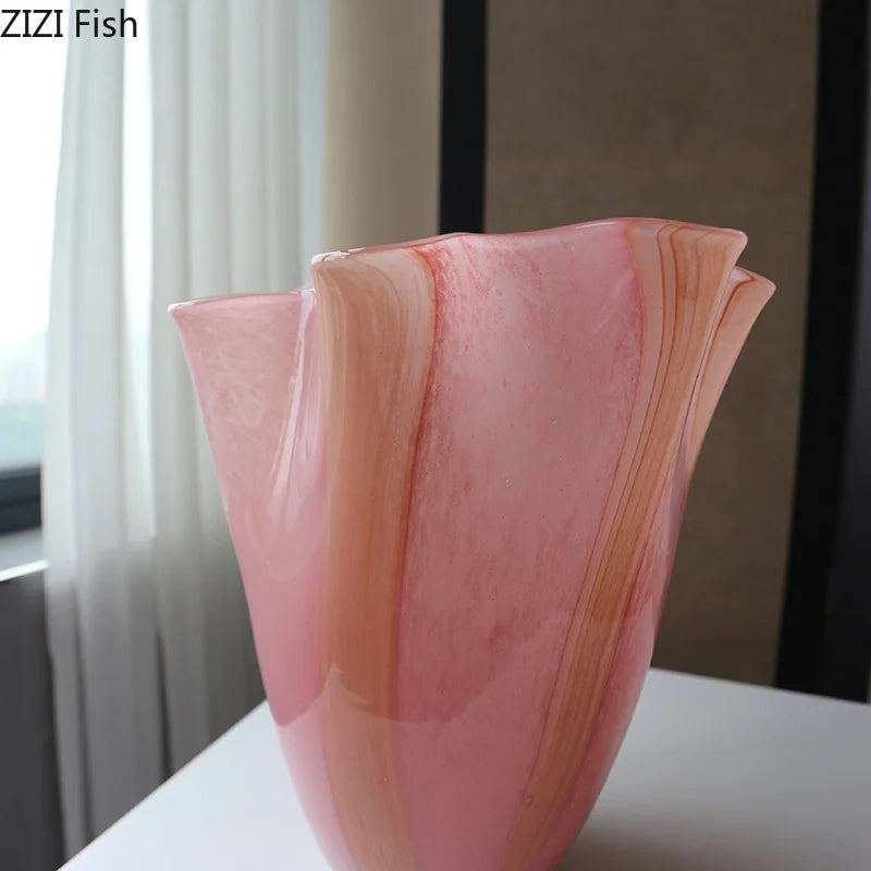Orange Pink Gradient Glases Vase